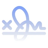 A handwritten signature crossed through with an x